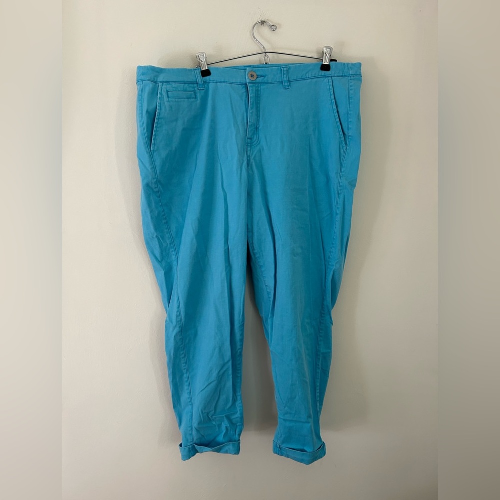 Lane Bryant Sky Blue Cropped Pants (18)